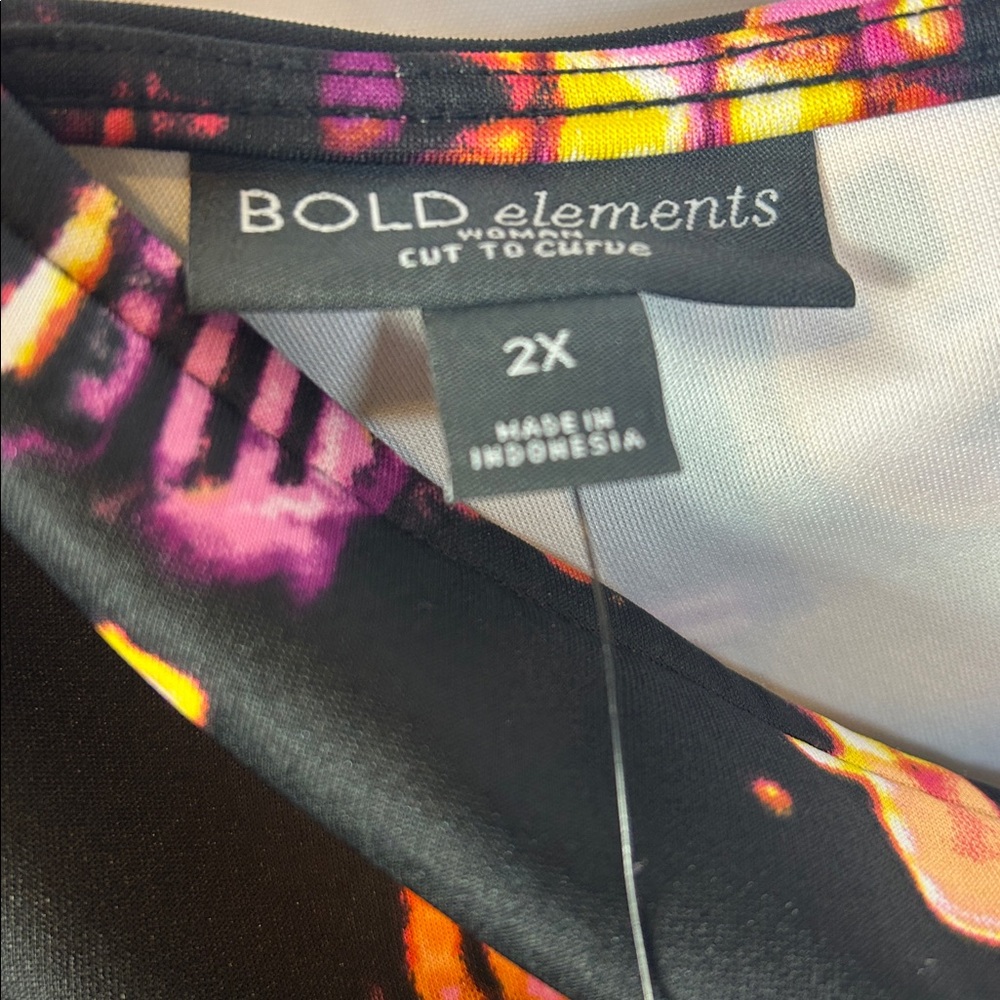 BOLD elements One-Shoulder City Lights Dress with… - image 3